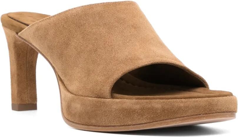 Balenciaga 80 mm suède sandalen met plateauzool Bruin - Foto 3
