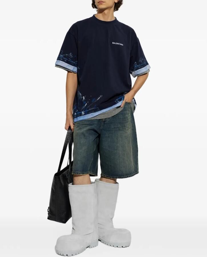 Balenciaga Alaska hoge laarzen met bont Grijs - Foto 2