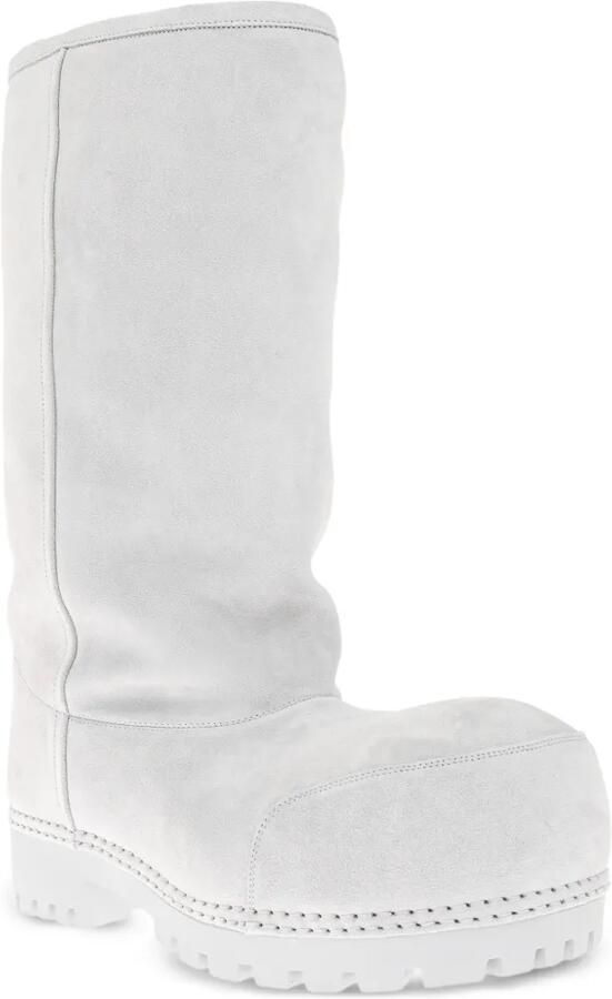 Balenciaga Alaska hoge laarzen met bont Grijs - Foto 2