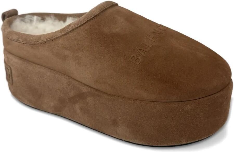 Balenciaga Alaska muiltjes met plateauzool Bruin