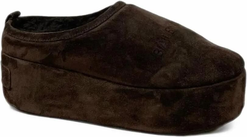 Balenciaga Alaska Soft platform mules in light espresso Bruin
