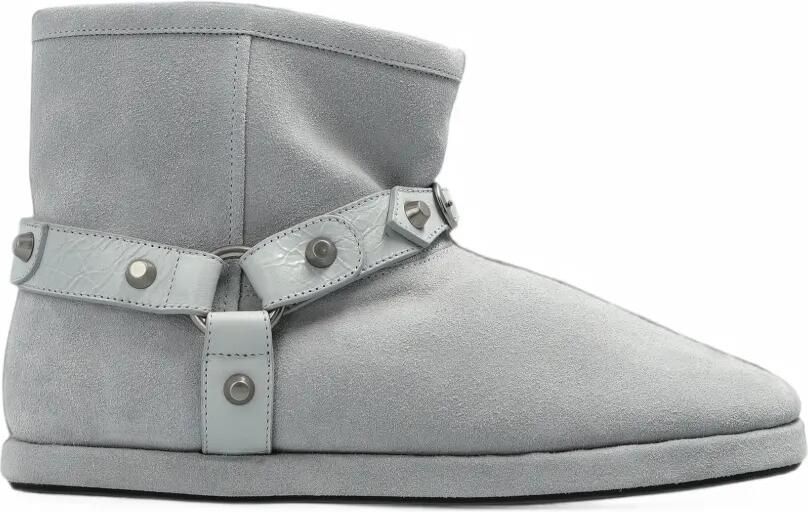 Balenciaga Alaska studded leather snow boots Grijs