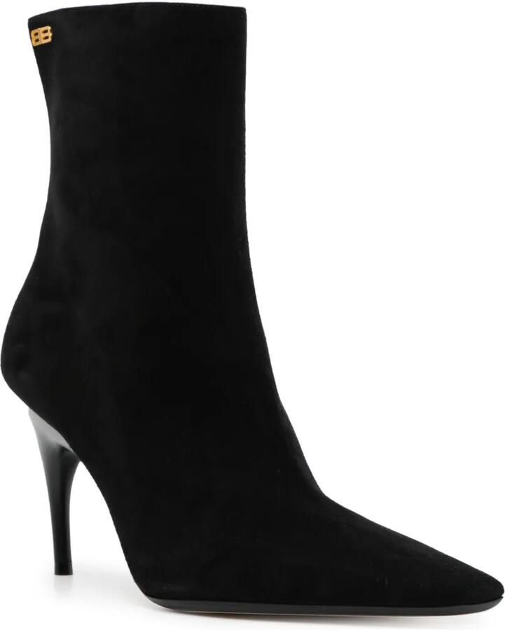 Balenciaga BB logo ankle boots Zwart - Foto 2