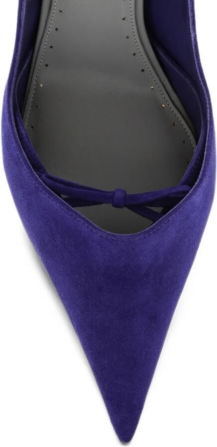 Balenciaga Bloom pointed-toe bow-detail pumps Paars - Foto 3