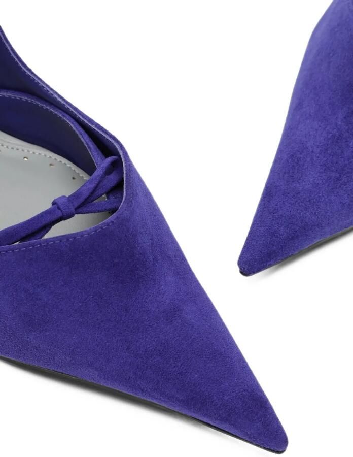 Balenciaga Bloom pointed-toe bow-detail pumps Paars - Foto 4