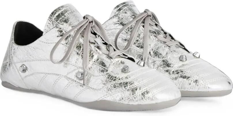 Balenciaga City Arena leren sneakers Zilver