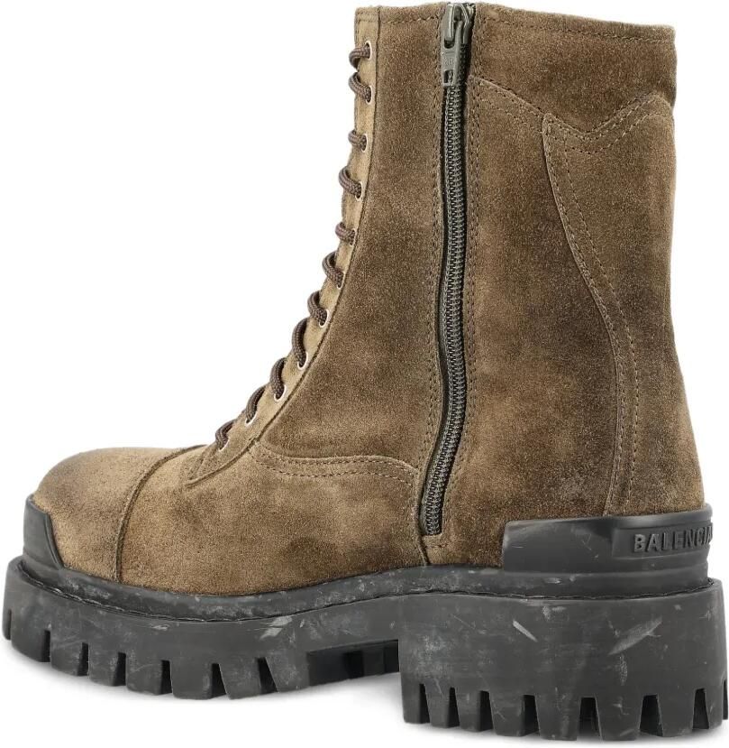 Balenciaga Combat boots met rits aan de zijkant en logo-print Groen - Foto 2