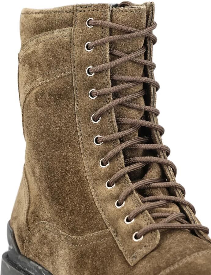 Balenciaga Combat boots met rits aan de zijkant en logo-print Groen - Foto 4
