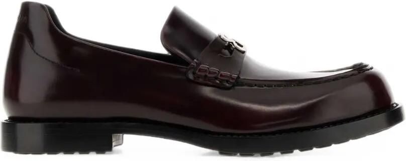 Balenciaga Comfy leren loafers met logo-plakkaat Rood