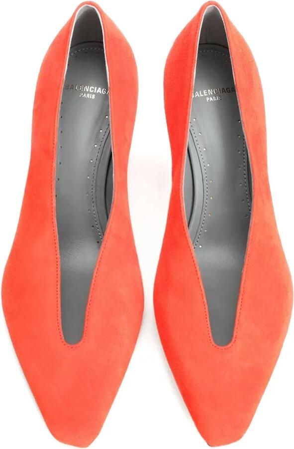 Balenciaga Duchesse 90 mm pumps met hak Oranje - Foto 4