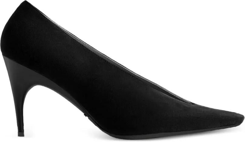 Balenciaga Duchesse leren pumps met puntige neus Zwart