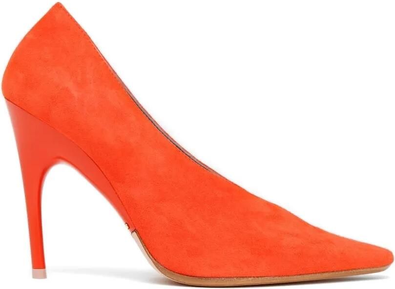 Balenciaga Duchesse pumps met hak Oranje