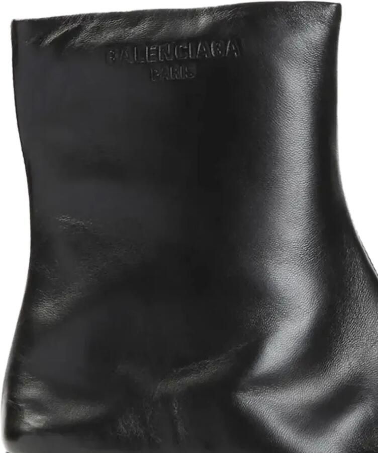 Balenciaga Duty Free enkellaarzen met logo-reliëf Zwart - Foto 2