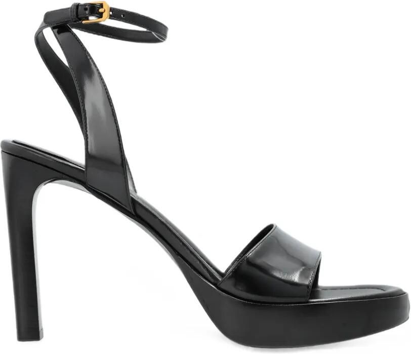 Balenciaga Fargo Sand sandalen met enkelbandje Zwart
