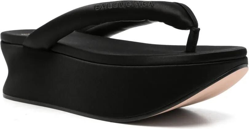 Balenciaga Gaeta sandalen met plateauzool Zwart - Foto 3