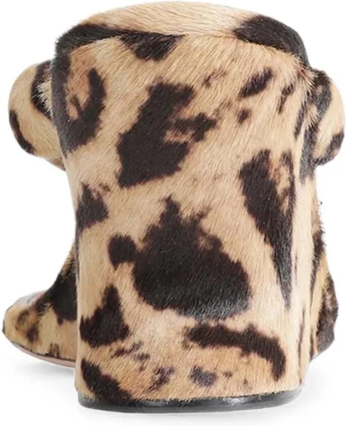 Balenciaga Gaeta sandalen met sleehak en dierenprint Beige - Foto 2