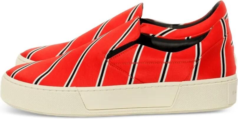 Balenciaga Gestreepte slip-on jurk Rood