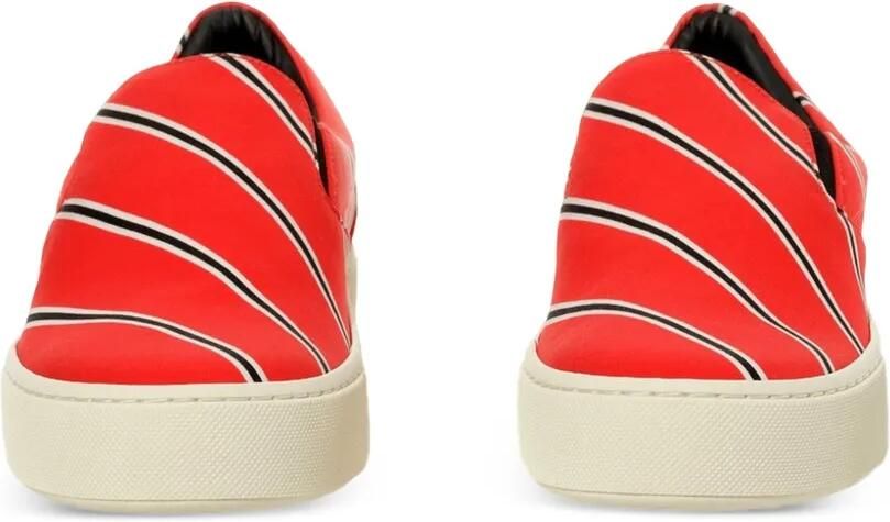Balenciaga Gestreepte slip-on jurk Rood - Foto 2