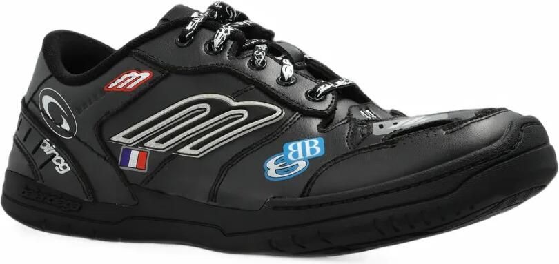 Balenciaga Hamptons stickers sneakers in black multicolor Zwart - Foto 5