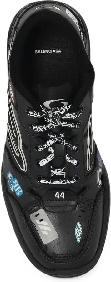 Balenciaga Hamptons stickers sneakers in black multicolor Zwart - Foto 3