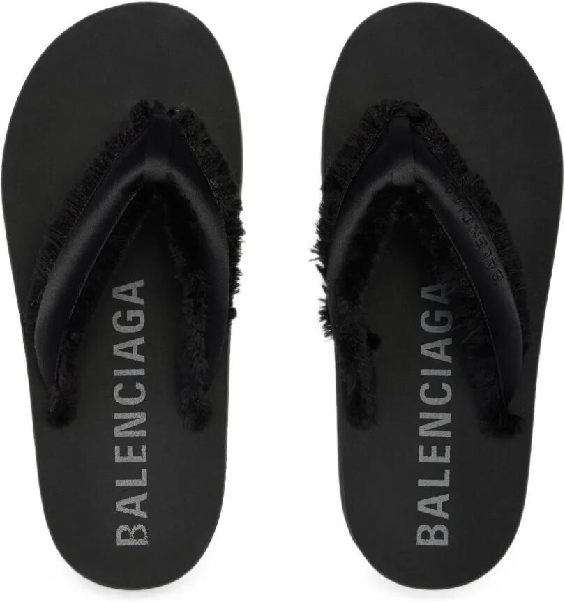 Balenciaga Jet Lag sandalen met gerafelde randen Zwart