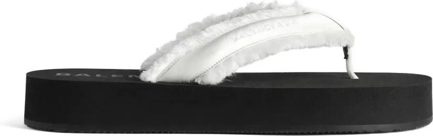 Balenciaga Jet Lag satijnen sandalen Wit