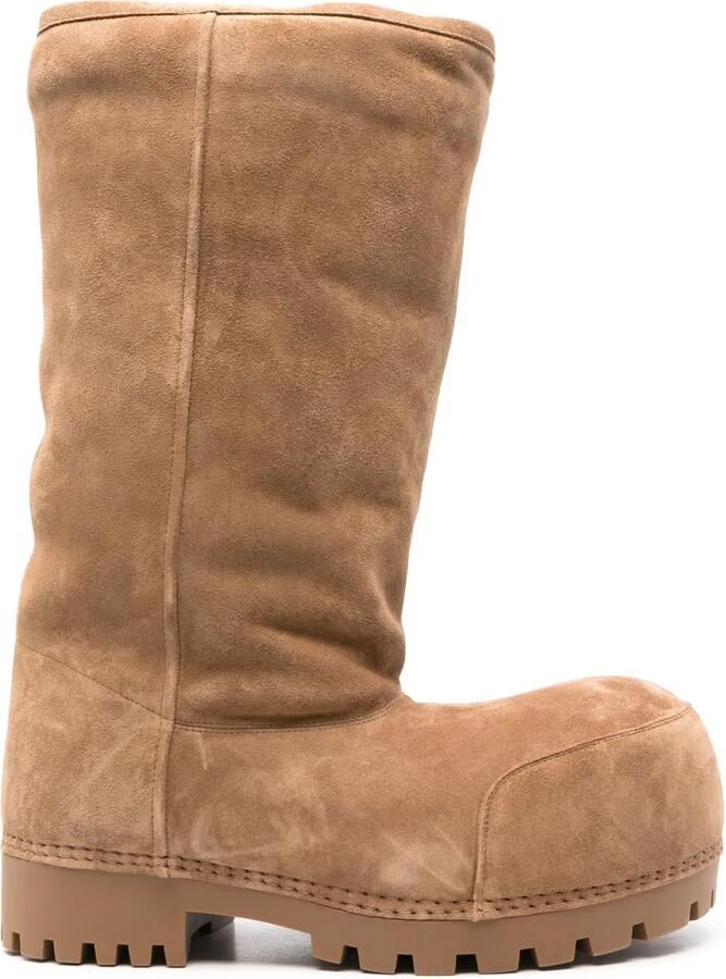 Balenciaga Leren enkellaarzen Bruin