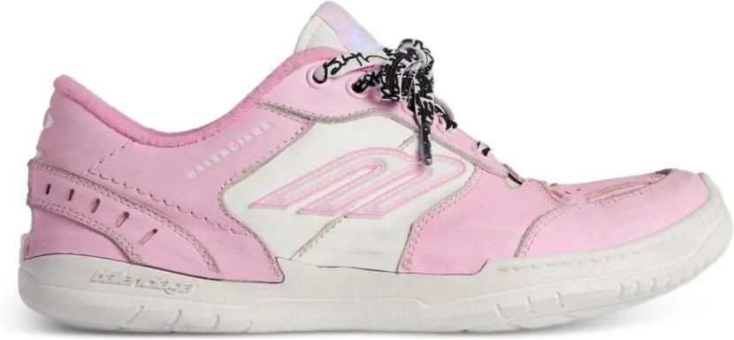 Balenciaga Medium Hamptons versleten sneakers Roze