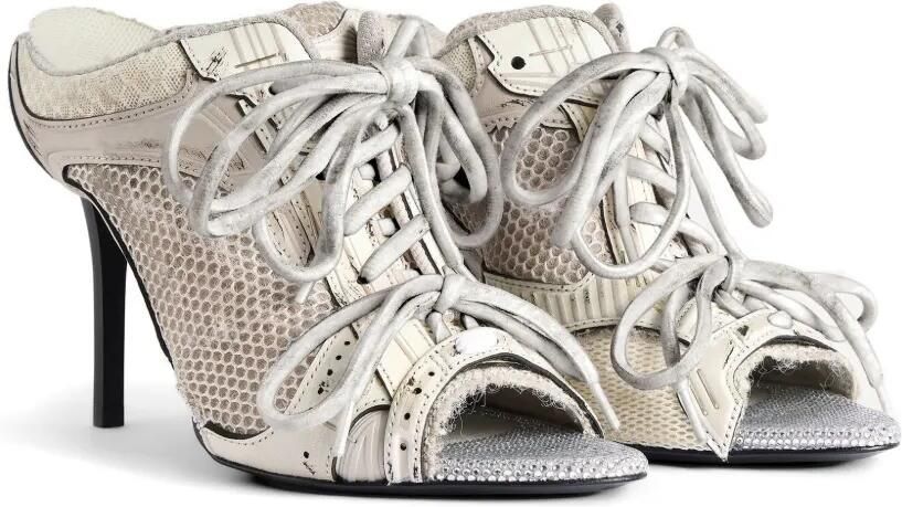Balenciaga Mesh muiltjes met veters Beige - Foto 3