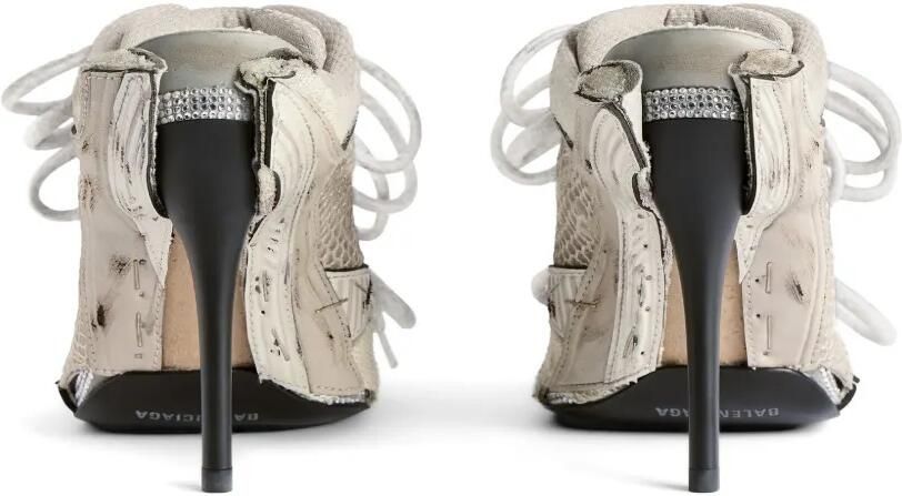 Balenciaga Mesh muiltjes met veters Beige - Foto 4