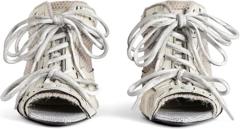 Balenciaga Mesh muiltjes met veters Beige - Foto 5