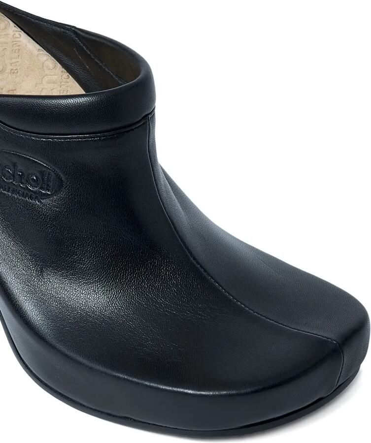 Balenciaga Muiltjes met logo-reliëf en hak Zwart - Foto 2
