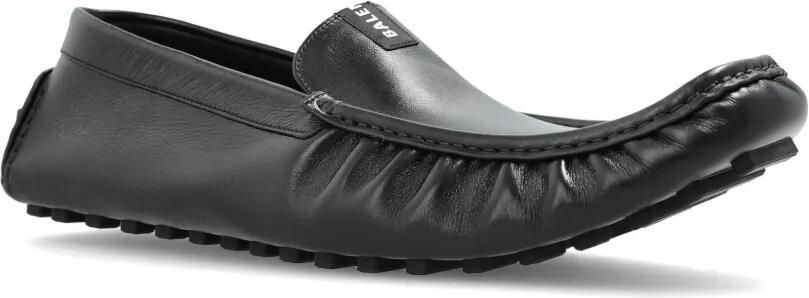 Balenciaga Portofino leren loafers met ruches Zwart - Foto 5