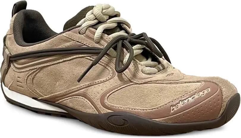 Balenciaga Radar low-top sneakers met vlak Beige
