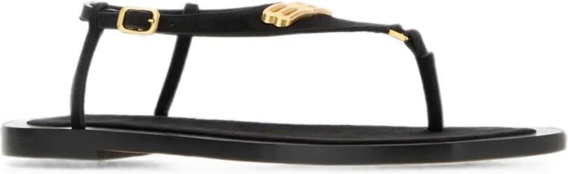 Balenciaga Riva sandalen met logoplakkaat Zwart