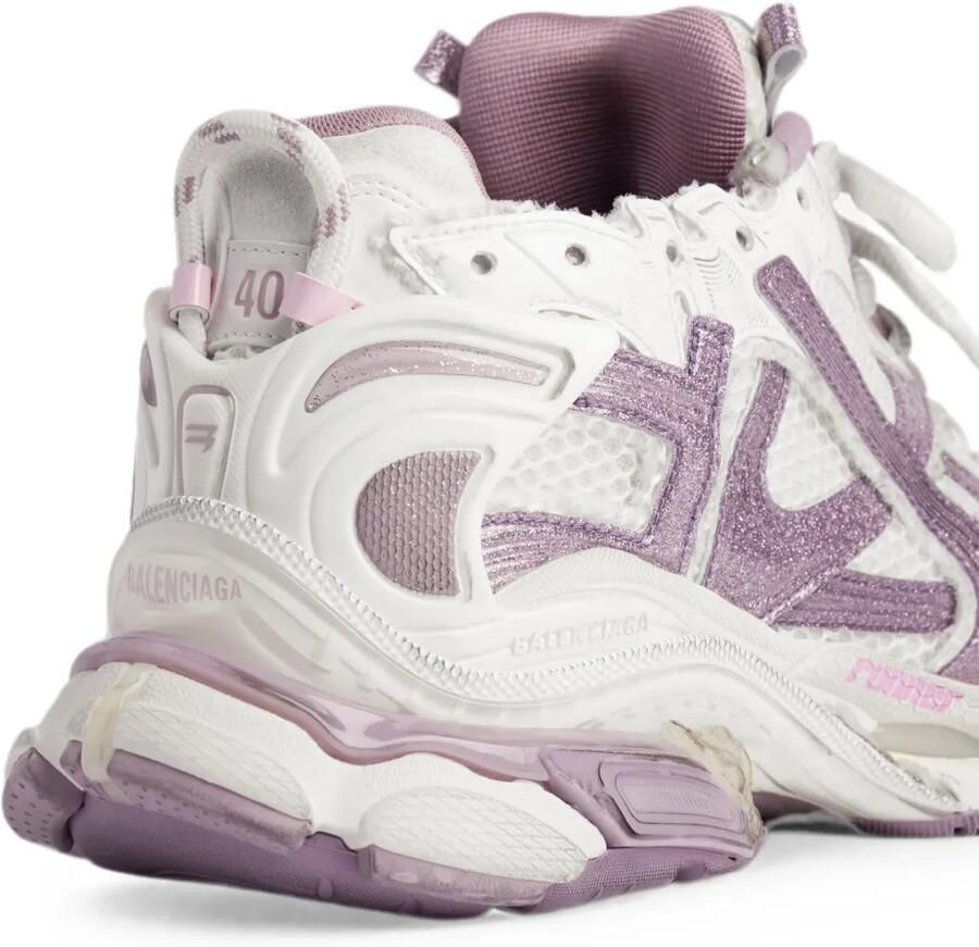 Balenciaga Runner sneakers met glitters Wit - Foto 2