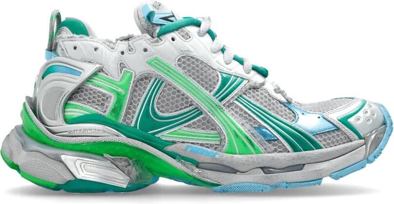 Balenciaga Runner sneakers met mesh vlakken Zilver