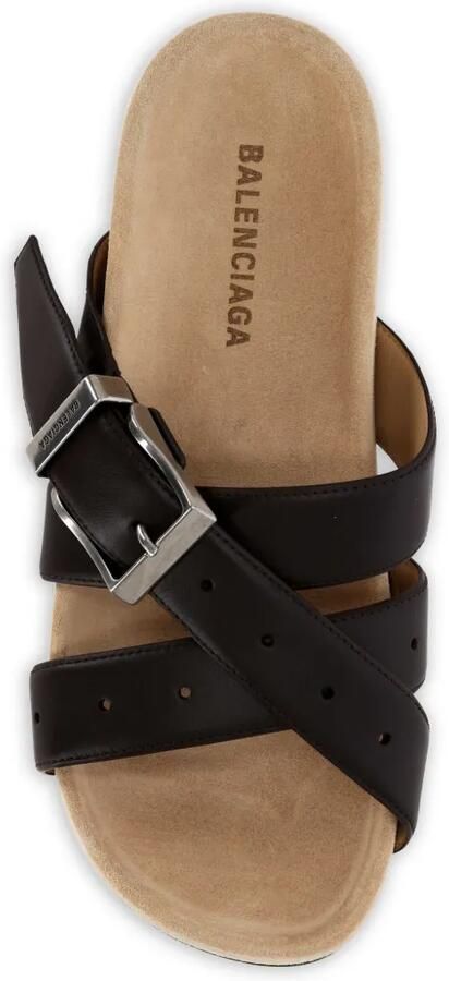 Balenciaga Sandalen met gespsluiting en bandjes Bruin - Foto 2