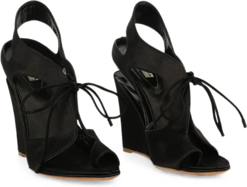 Balenciaga Sandalen met sleehak Zwart - Foto 2