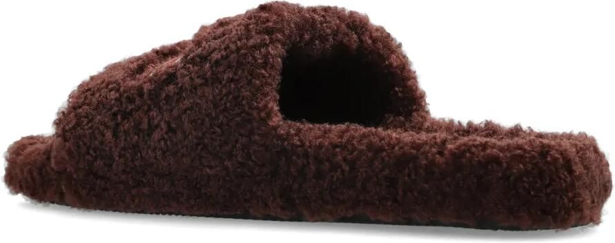 Balenciaga Slippers met geborduurd logo Bruin - Foto 4
