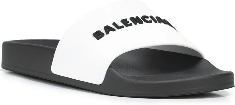 Balenciaga Slippers met logoprint Wit - Foto 4