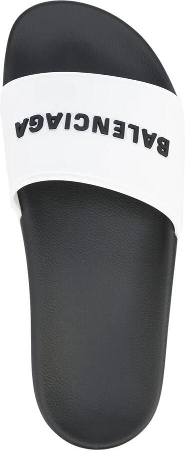 Balenciaga Slippers met logoprint Wit - Foto 3