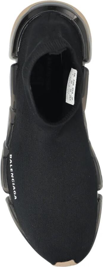 Balenciaga Speed 2.0 gerecyclede gebreide sneakers met doorzichtige zool Zwart - Foto 5