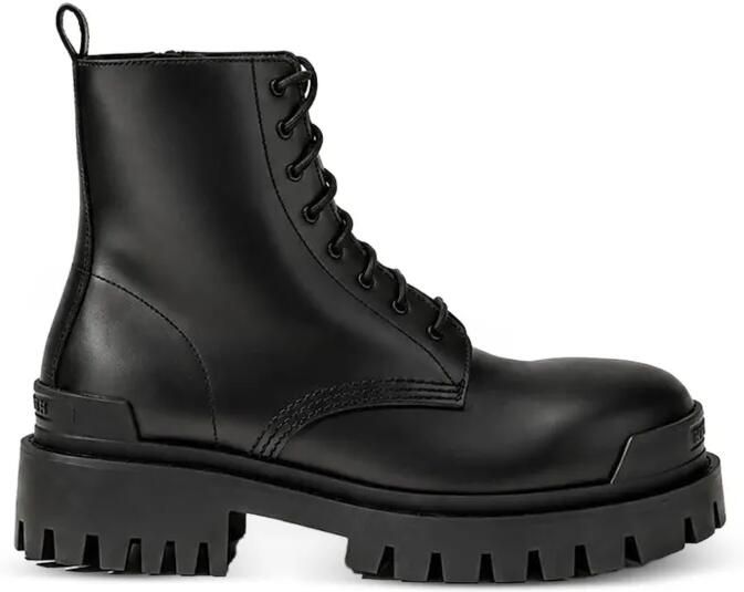 Balenciaga Strike enkellaarzen met veters Zwart
