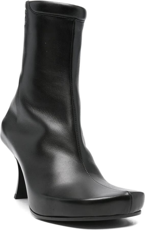 Balenciaga x Scholl leren laarzen met vierkante neus Zwart - Foto 3
