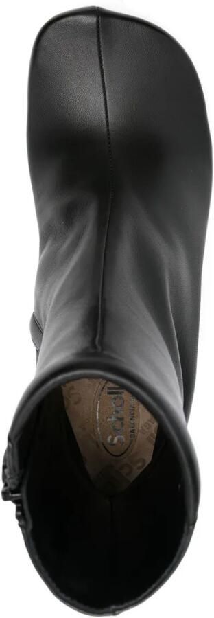 Balenciaga x Scholl leren laarzen met vierkante neus Zwart - Foto 4