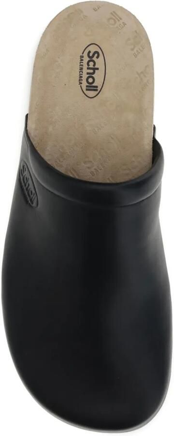 Balenciaga x Scholl leren slippers Zwart - Foto 2