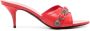 Balenciaga 70 mm Cagole sandalen Rood - Thumbnail 1