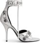Balenciaga Cagole sandalen met metallic afwerking Zilver - Thumbnail 1