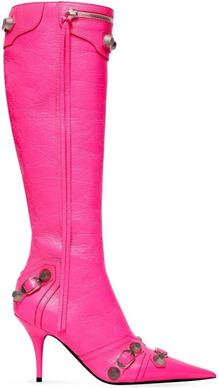 Balenciaga Cagole laarzen met puntige neus Roze